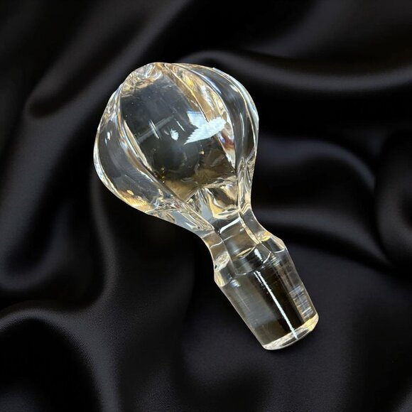 Decanter & Stopper Spring Meadows by Gorham Crystal Hollywood Regency - Picture 5 of 10